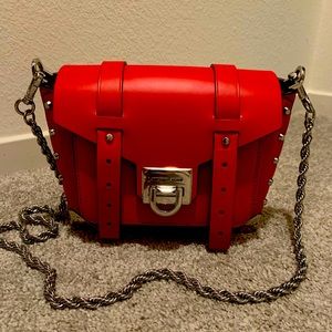 Red Micheal Kors crossbody bag